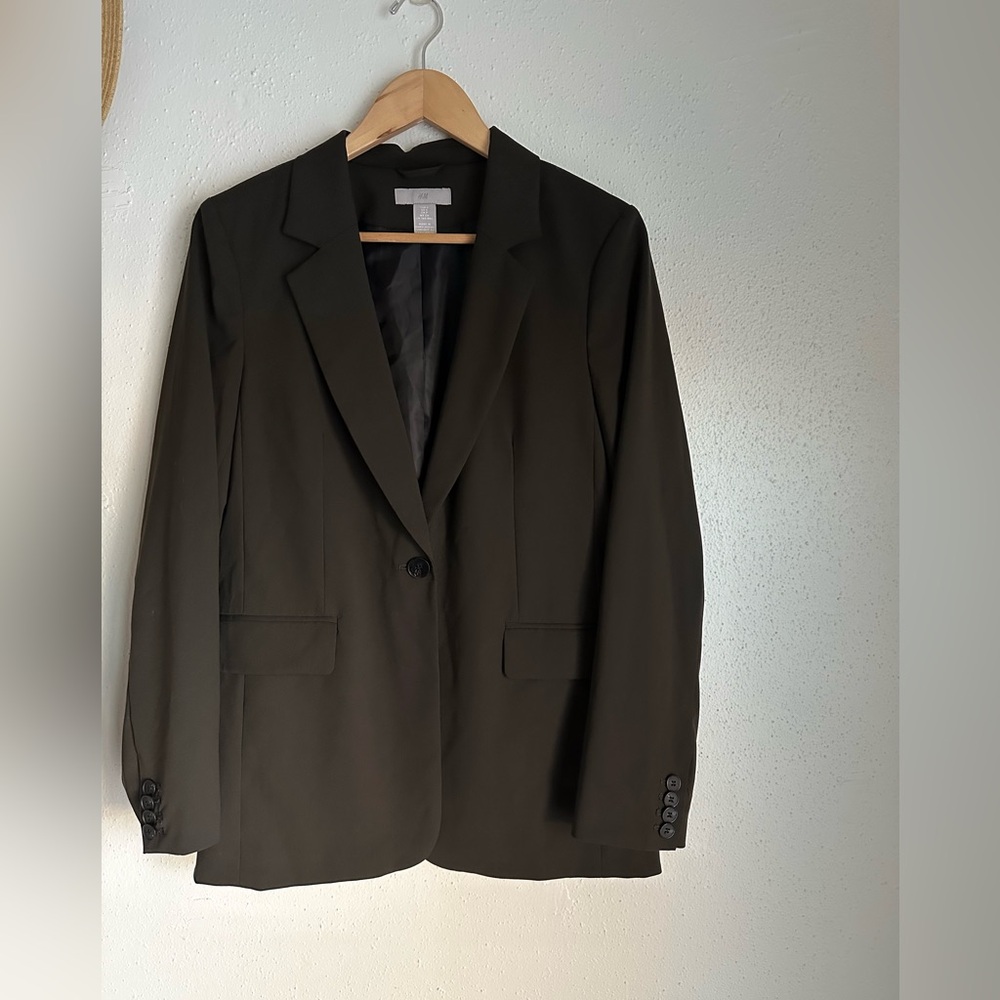 H&M Dark Green Blazer - Small